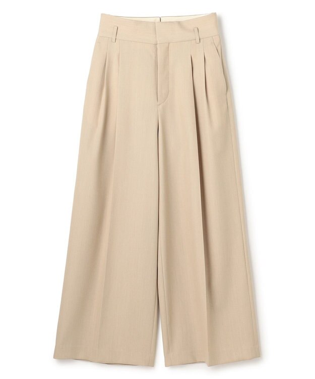 uncrave TWドビードスキン ワイドトラウザー ベージュ