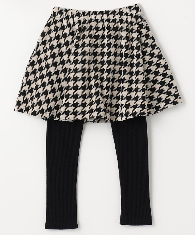 ANY KIDS 千鳥格子柄スカッツ ブラック