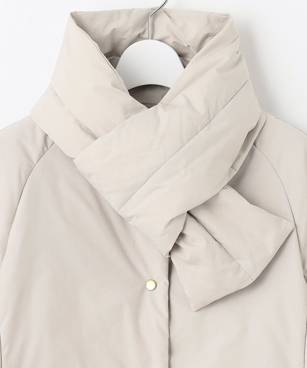 UNFILO 【ストール付き】ショートダウン ベージュ系
