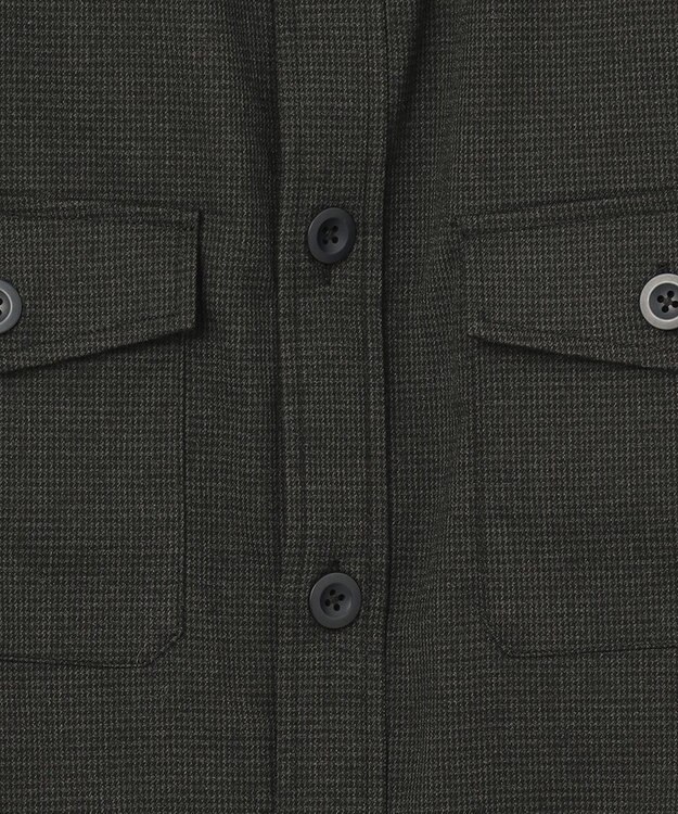 J.PRESS YORK STREET 【UNISEX】チェックストレッチCPOジャケット グレー系3