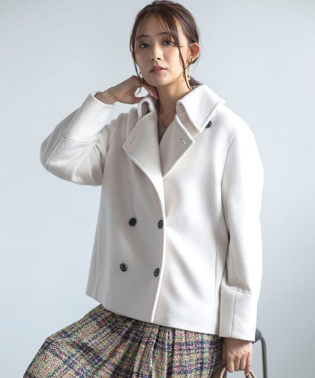 組曲 ショートビーバー ピーコート ベージュ系