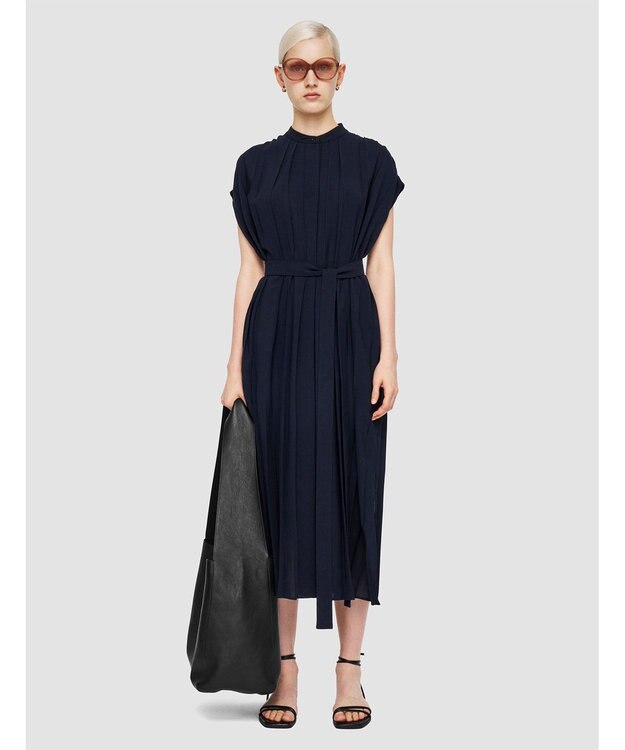 JOSEPH エアリープリッセ　ドレス Navy