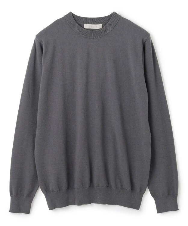 UNFILO MENS 【男女兼用】ライトウォーム クルーネックニット グレー