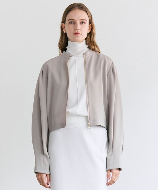 BEIGE， RUE / ドライタッチコンパクトブルゾン Taupe