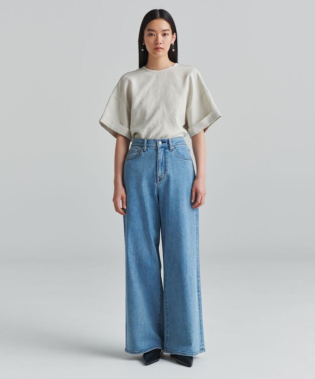 NAVE 【ReNAVE　洗える】スラブツイルブラウス ベージュ系