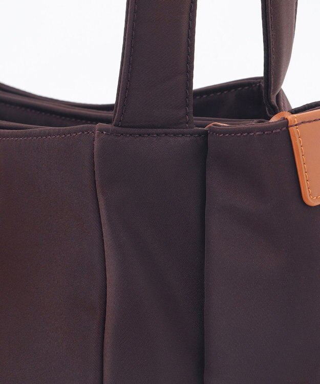 Y'SACCS 【大人のおしゃれ手帖11月号掲載】本上まなみ×Y'SACCS ナイロンボンディングトート ワイン