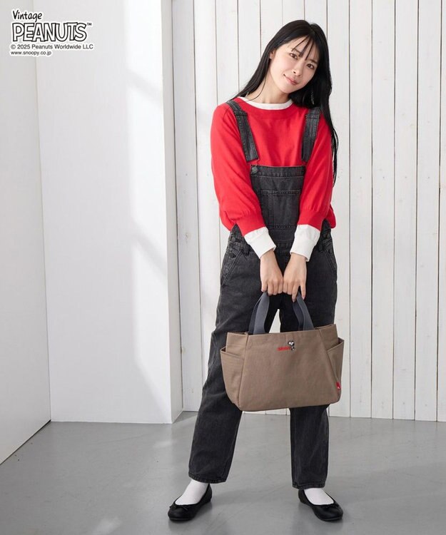 ROOTOTE 0694【直営店限定：スヌーピー】IP.デリ.パルーティ.ピーナッツ-RTG 03：ブラウン