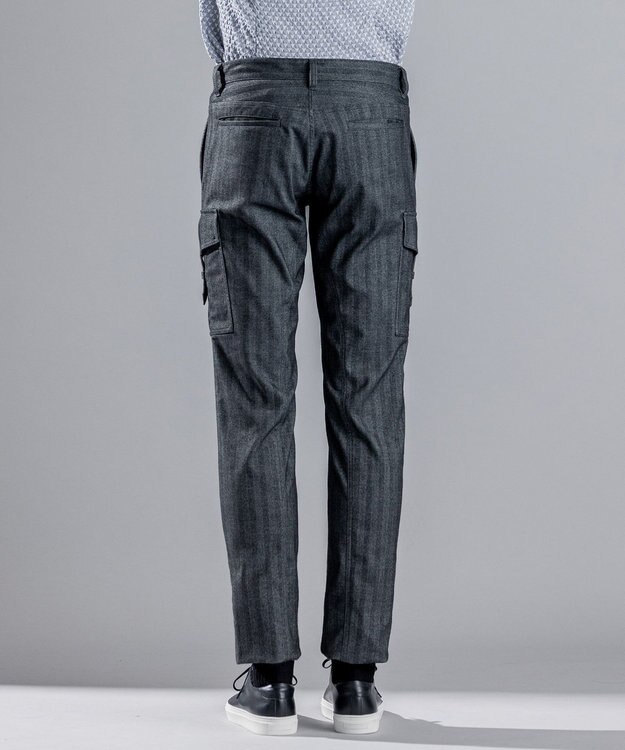 JOSEPH HOMME ソフトヘリンボンストレッチ / CIGAR CARGO グレー系