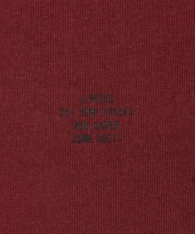J.PRESS MEN 【J.PRESS ORIGINALS × CLUEL】【UNISEX】クレストロゴ ラガーシャツ ワイン系