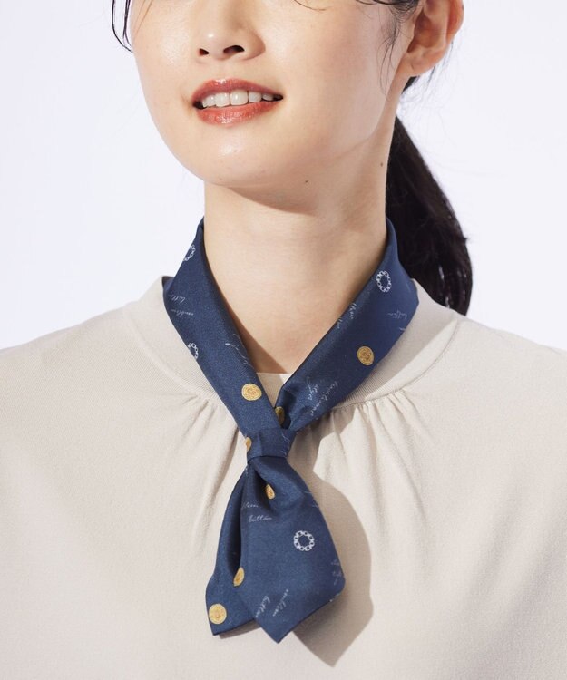 J.PRESS LADIES グラバッティーノ スカーフ ネイビー系5