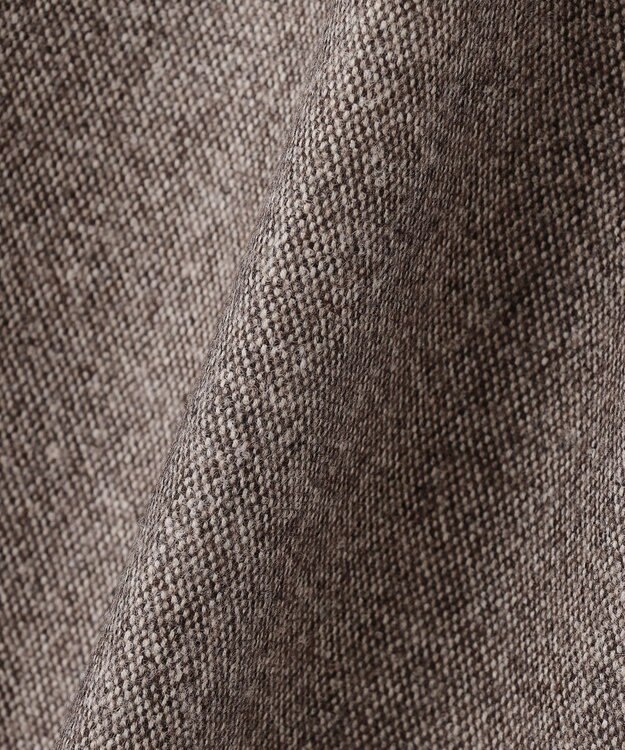 J.PRESS LADIES S 【セットアップ対応】ウールストレッチツイード ストレート パンツ ダークブラウン系