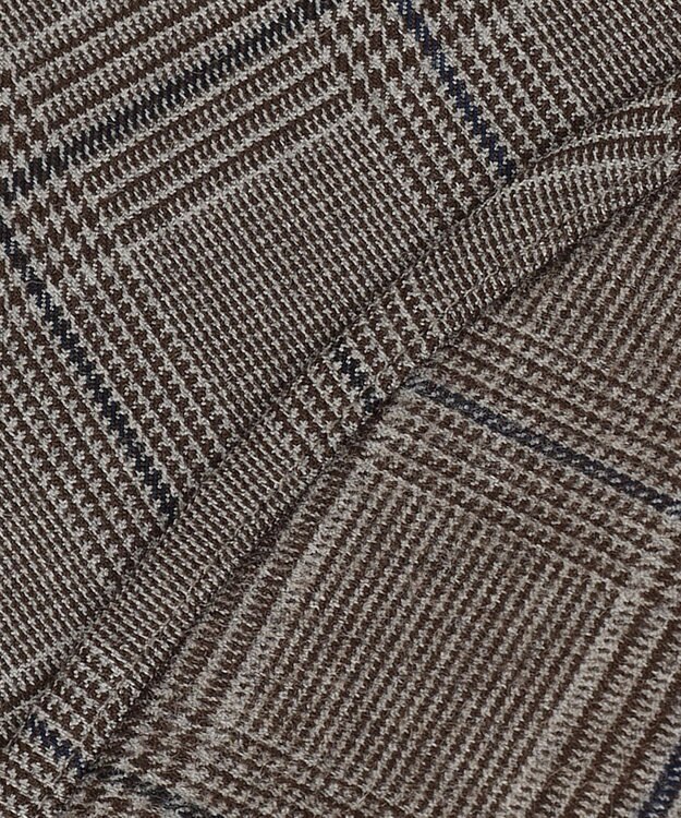 J.PRESS YORK STREET 【UNISEX】チェックストレッチCPOジャケット ブラウン系3