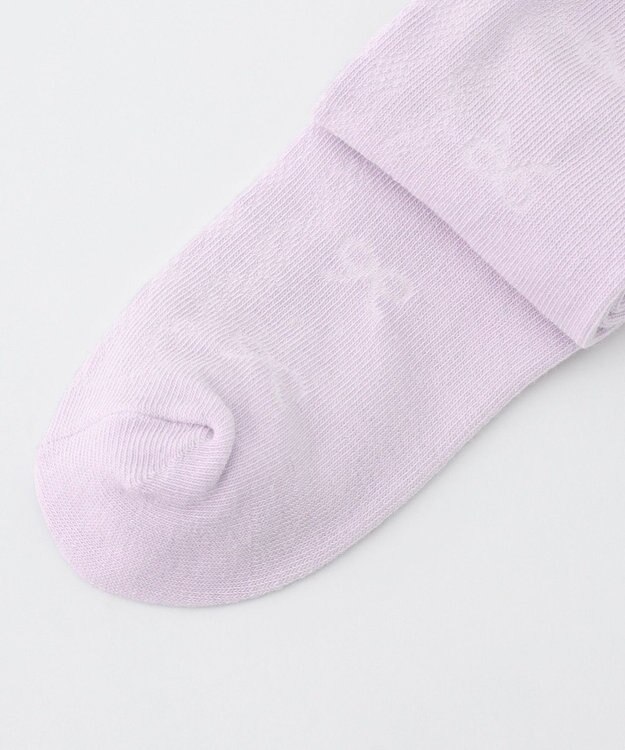 ANY KIDS ハイソックス（サイドリボン） ラベンダー