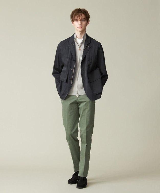 J.PRESS MEN 【KING SIZE】【ストレッチ】ハードウォッシュパンツ グリーン系