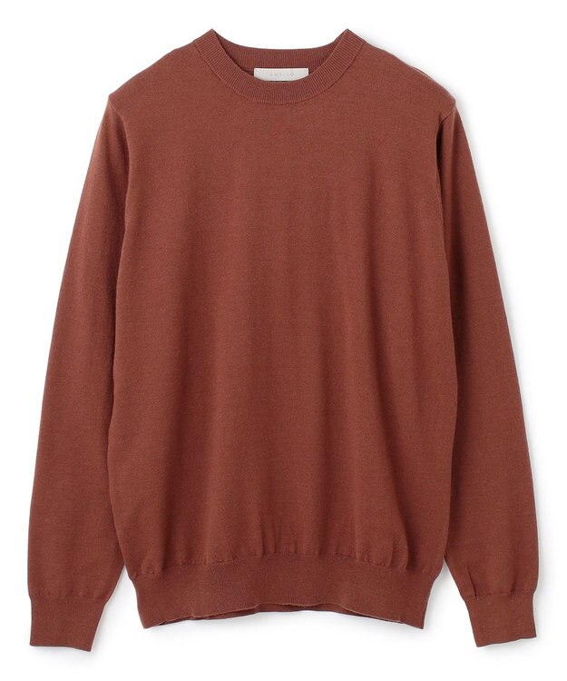 UNFILO MENS 【男女兼用】ライトウォーム クルーネックニット ブラウン