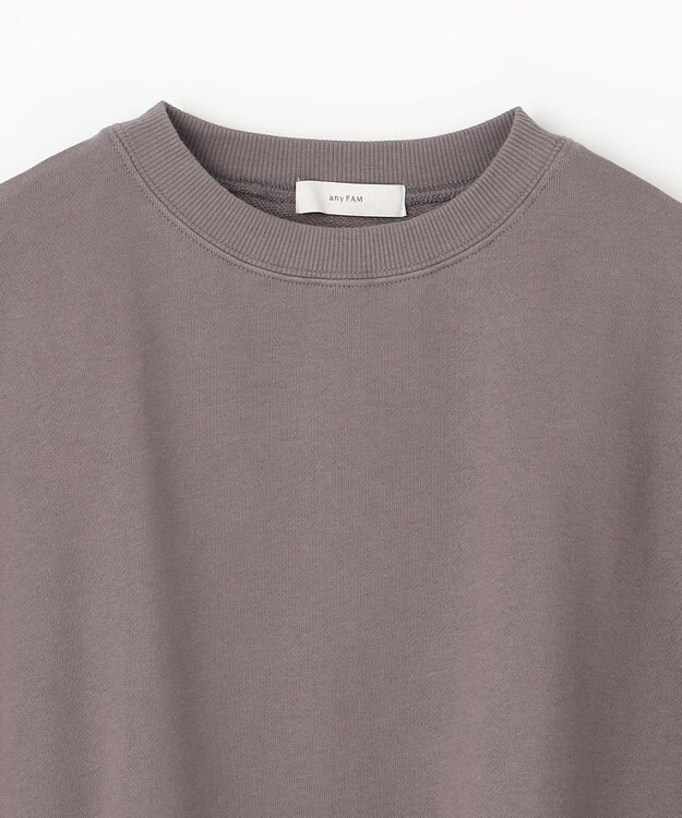 ANY 【洗濯機可】裏毛スウェットベスト モカ