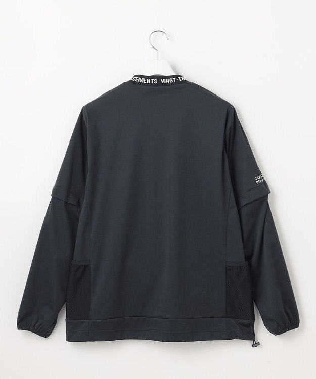 23区GOLF 【MEN】防風ストレッチアリージャージープルオーバー ネイビー系