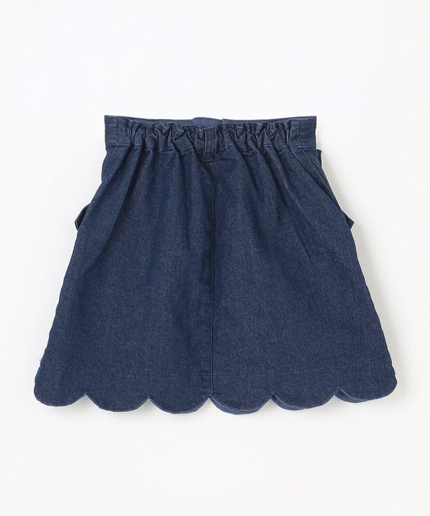 ANY KIDS リボン ポケット スカート デニム