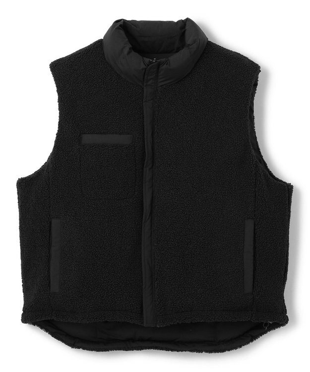 UNFILO MENS ウォーム ライトムーブ リバーシブルベスト [24年秋冬商品] ブラック