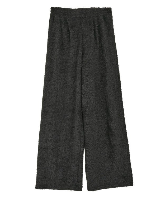 Green Parks フェザーレースジャガードパンツ Black