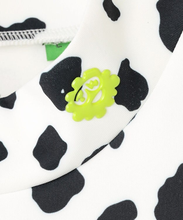 PW CIRCULUS 【MEN】スノーレオパード柄裏フリースモックネックT ホワイト系5