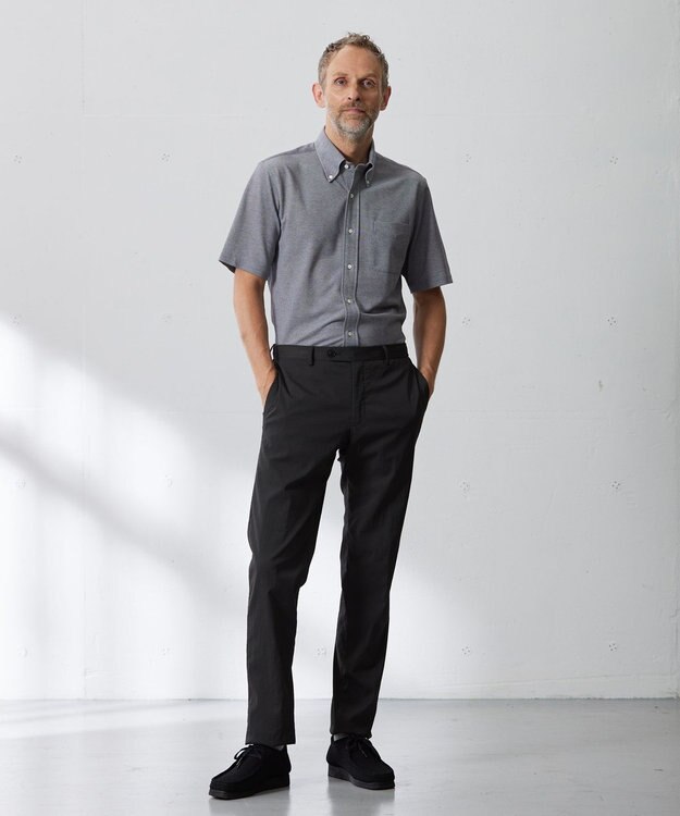 J.PRESS MEN 【J.PRESS PLUS】カノコインレイパッチポケット シャツ/B.D. ライトグレー系