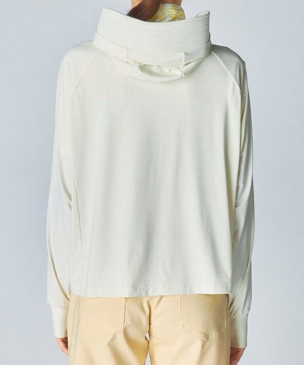 FILA GOLF／marie claire 【marie claire SPORT】スーパーナイロンクール｜フード付きUVラッシュガード オフホワイト