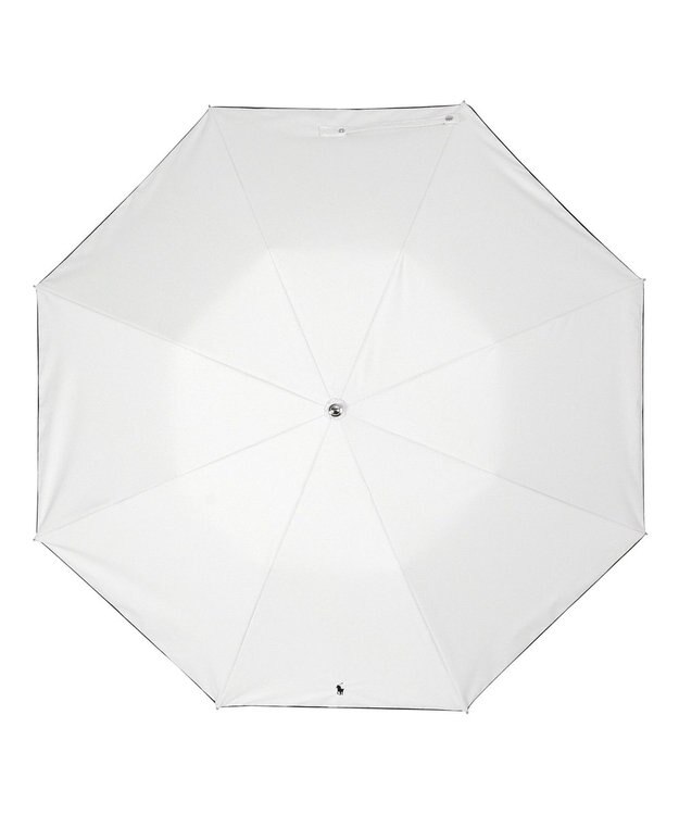 MOONBAT POLO RALPH LAUREN 晴雨兼用日傘 折りたたみ傘 楽折 ワンポイントPP 一級遮光 遮熱 UV オフホワイト