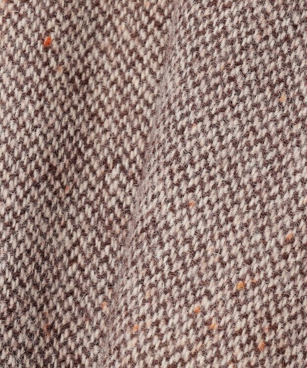 組曲 L 【WEB限定】ネコアシツィード プリーツスカート ダークブラウン系