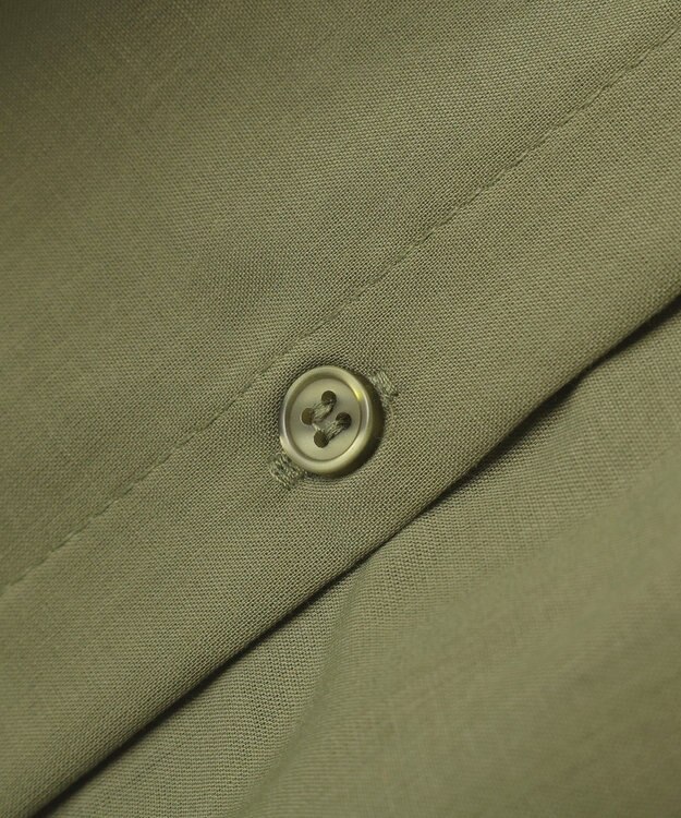 AMERICAN HOLIC 【予約】【WEB限定】イージーケア+接触冷感 フレンチスリーブギャザーシャツ Khaki