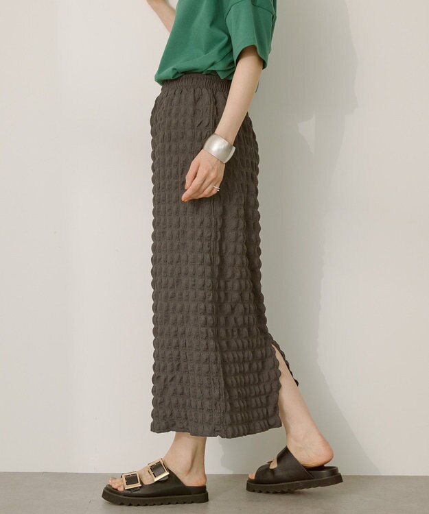 AMERICAN HOLIC ポコポコナロースカート Charcoal Gray