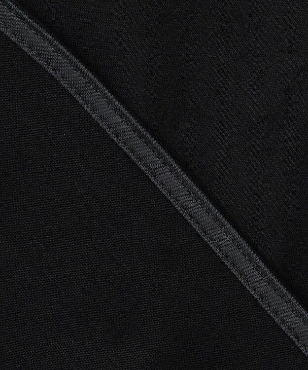 ICB 【洗える】シンプルジャージー ロングスリーブTシャツ ブラック系