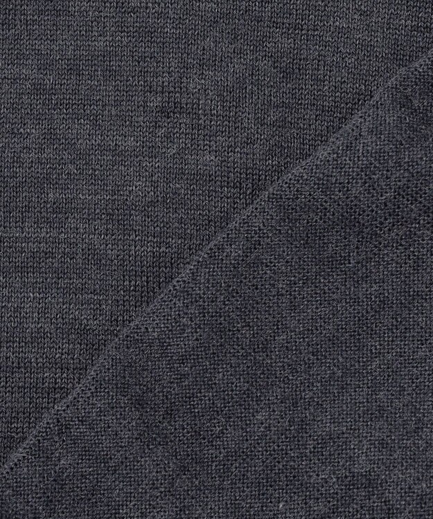 GOTAIRIKU オリジナル設計【洗える/チクチクしにくい/ピリングしにくい】イタリア糸 ハイゲージ Ｖネックニット_WOOL100% グレー系