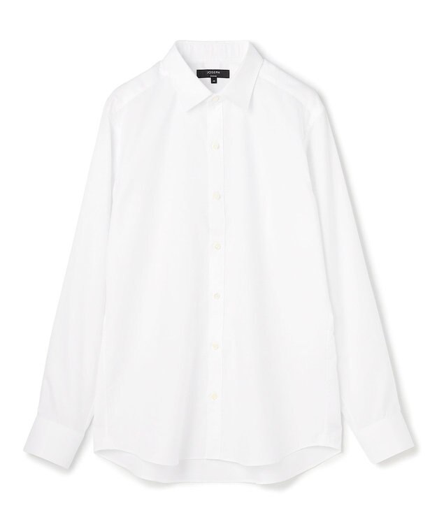 JOSEPH HOMME スーピマクロスウィーブ　レギュラーカラーシャツ ホワイト系