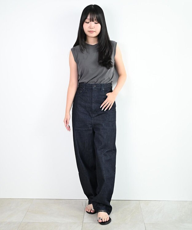 woadblue サルエル ブレットデニムパンツ リジッドブルー BLUE