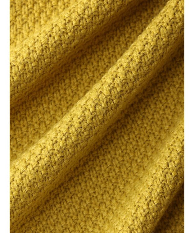 Green Parks 着流しケーブルカーディガン Yellow