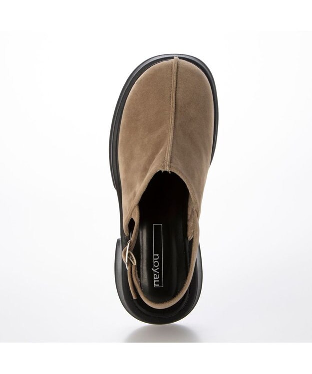 MODE ET JACOMO <noyau>センターライン厚底サボサンダル キャメル