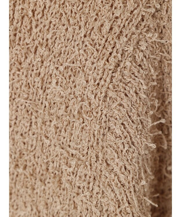 earth music&ecology カールヤーンカーディガン Beige