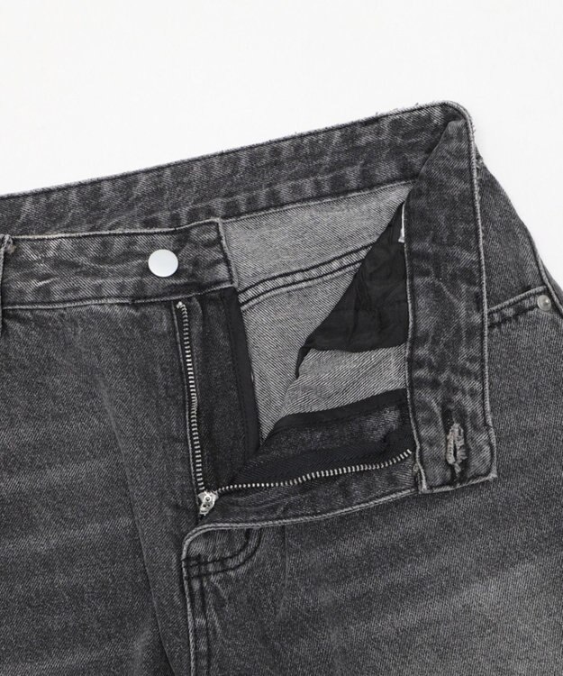 WEGO ラインストーンbackロゴデニム ブラック