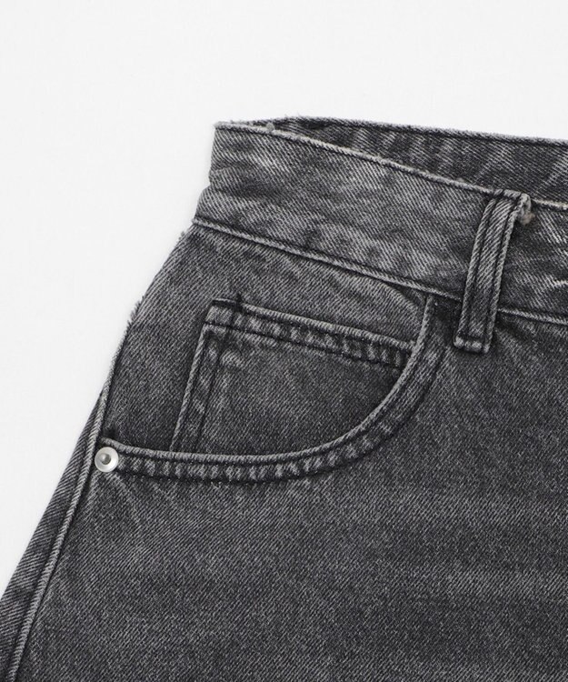 WEGO ラインストーンbackロゴデニム ブラック