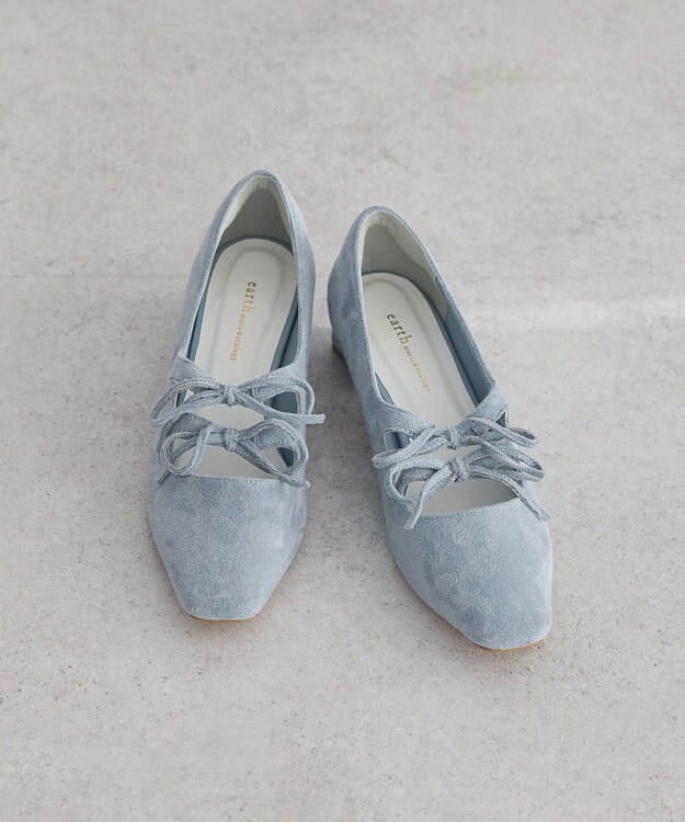 earth music&ecology Ｗリボンパンプス Sax