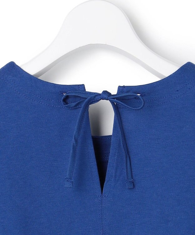 J.PRESS YORK STREET 【WOMEN】キャップスリーブAラインワンピース ブルー系