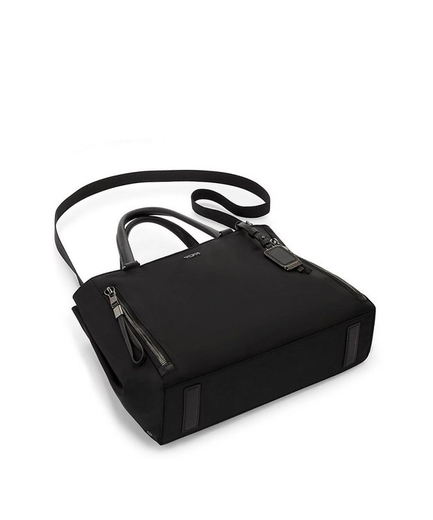 TUMI トートバッグ レディス  VOYAGEUR 「ヴァレッタ」ミディアム・トート BLACK/GUNMETAL