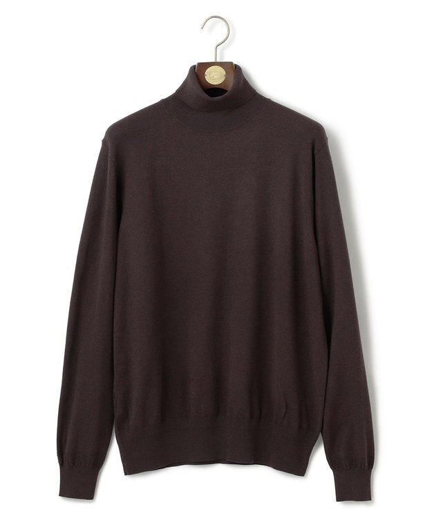 J.PRESS MEN 【ストレッチ性 / イージーケア】【FLEX YARN】タートルネックニット ブラウン系