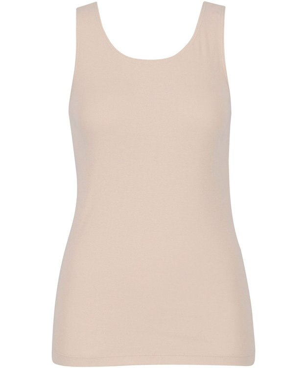 Wing インナー オーガニックコットン100％(身生地部) 吸汗速乾性(身生地部) ゆったり設計 【綿の贅沢 オーガニック】 ノースリーブ タンクトップ EL1171 ウイング／ワコール ベージュ