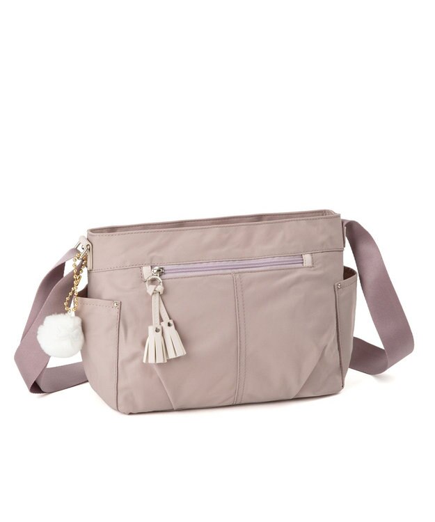 ACE BAGS & LUGGAGE kanana project collection タッセル-e ショルダーバッグ 横 68872 モーヴピンク