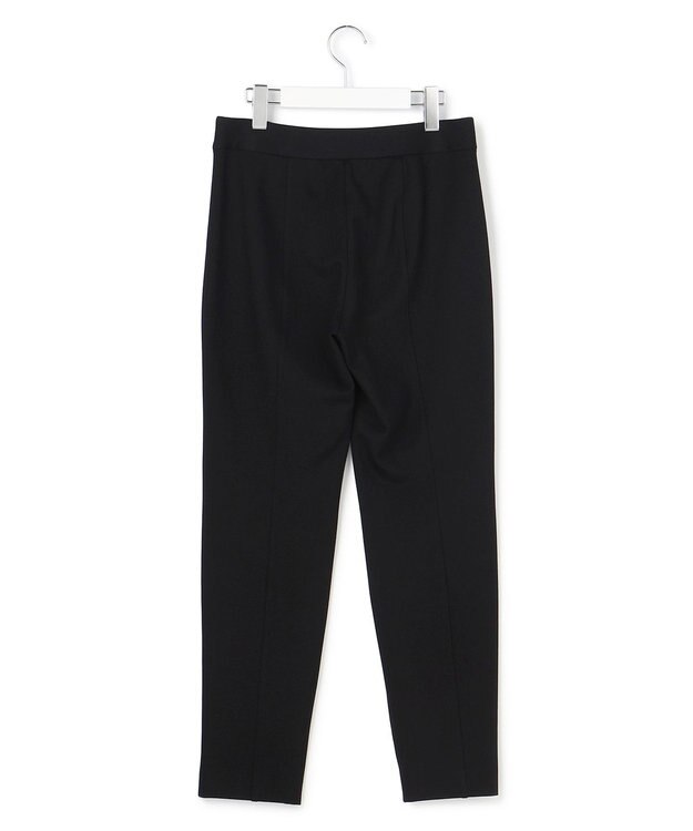 ICB L 【洗える】 ストレッチポンチ レギンスパンツ ブラック系