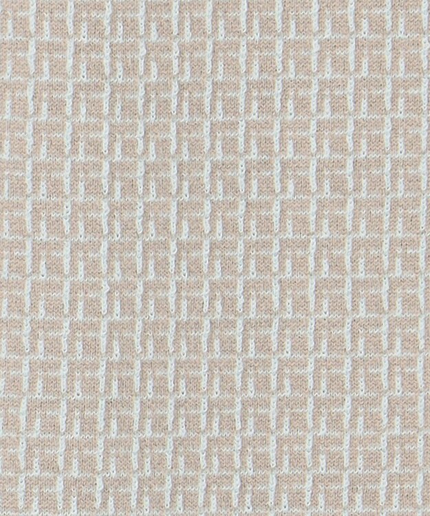 自由区 【洗える】リバーシブルニット セットアップ(カーディガン×タイトスカート) グレージュ×アクア