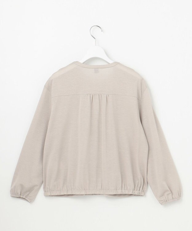 J.PRESS LADIES 【接触冷感・洗える】シアー ブルゾン グレージュ系