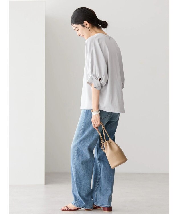 AMERICAN HOLIC 接触冷感ドルマンカットプルオーバー Light Gray